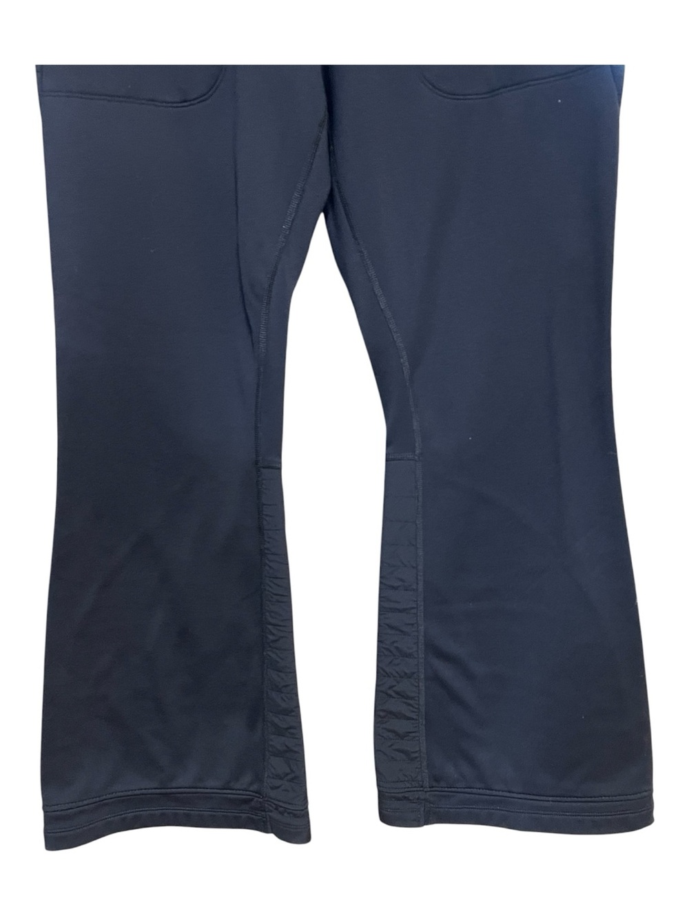 EUC Athleta Peak Hybrid Fleece Flare Black Pants | Size Medium - Picture 5 of 11